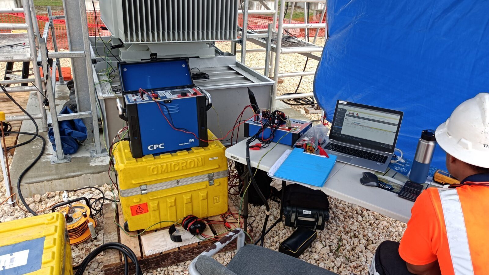 Testing and commissioning of BESS transformer with Omicron CPC100