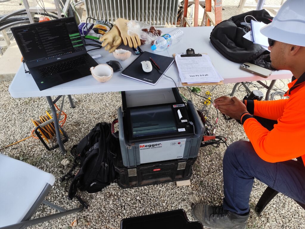 Testing 11kV transformer