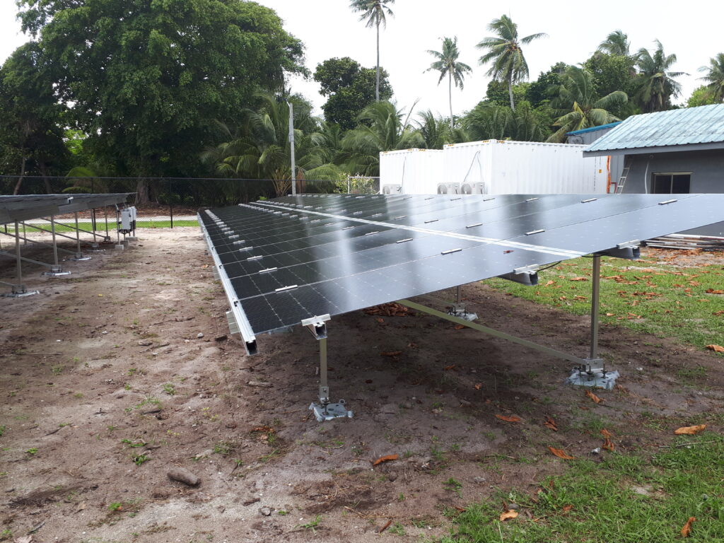 Solar PV installation with BESS on Pacific Island