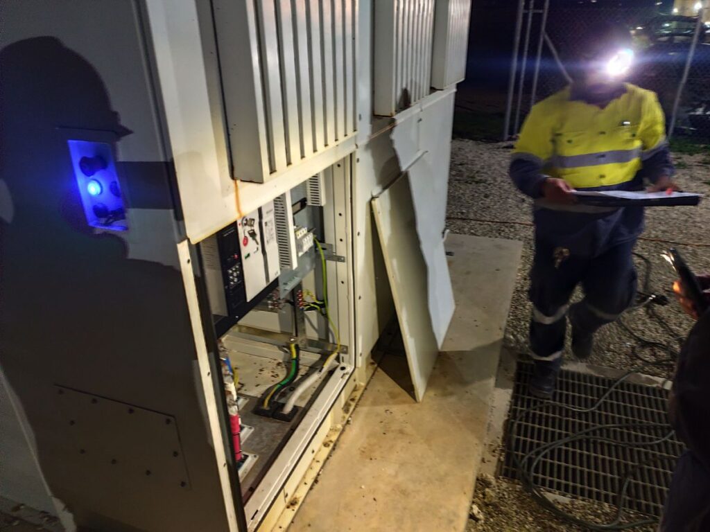 Outage of BESS PCS inverter at night during emergency outage